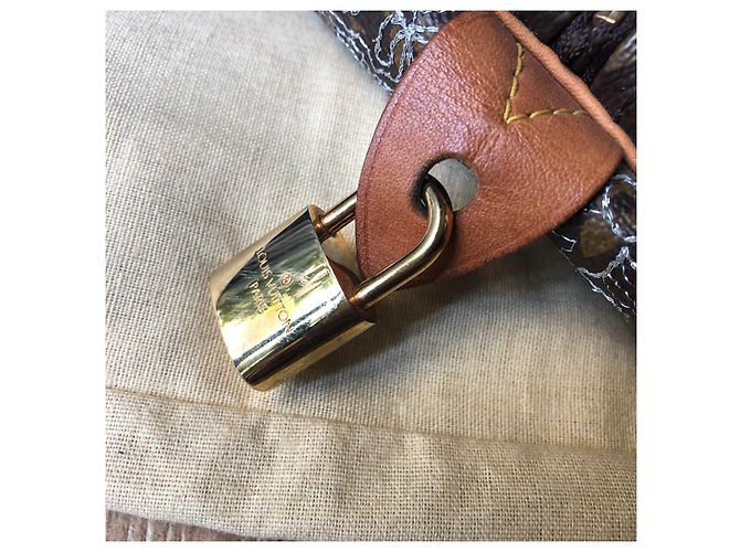 Louis Vuitton Edizione speciale Speedy bag (sprouse) Argento Beige Marrone scuro - vista 8