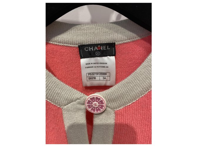 Chanel Malhas Rosa Bege - vista 2