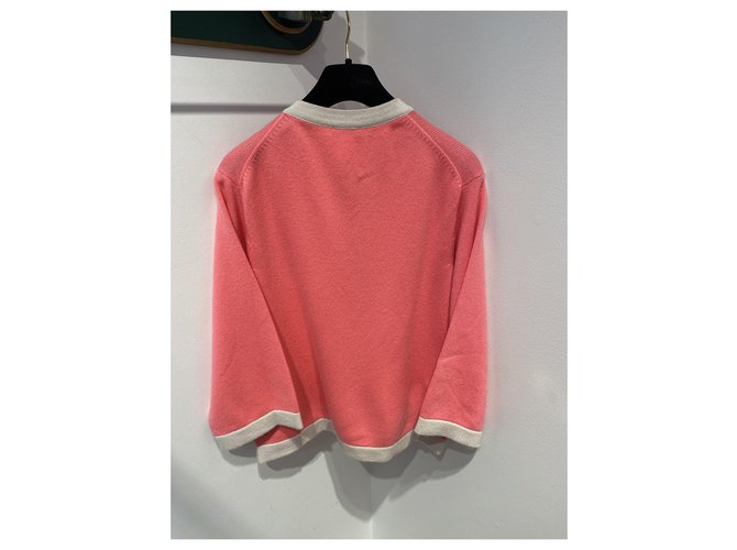 Chanel Malhas Rosa Bege - vista 4