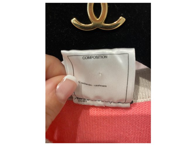 Chanel Malhas Rosa Bege - vista 5