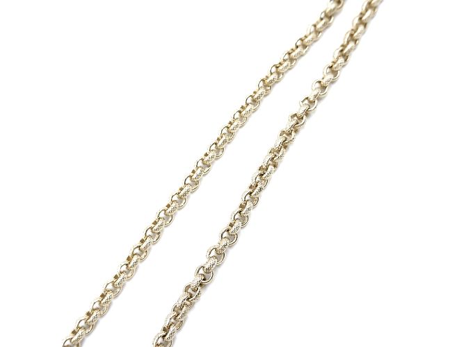Collar Chanel Gold CC con cristales deletreados Dorado - vista 7