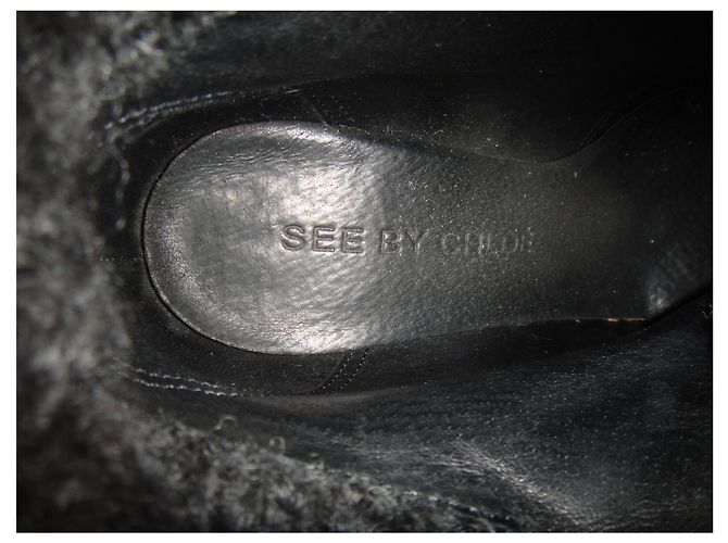 Botines See By Chloé p 38,5 Negro - vista 2
