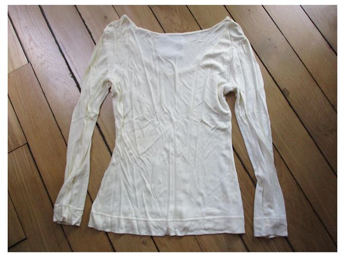 Moschino Cheap And Chic Camiseta blanquecina, taille 40. Blanco roto - vista 3