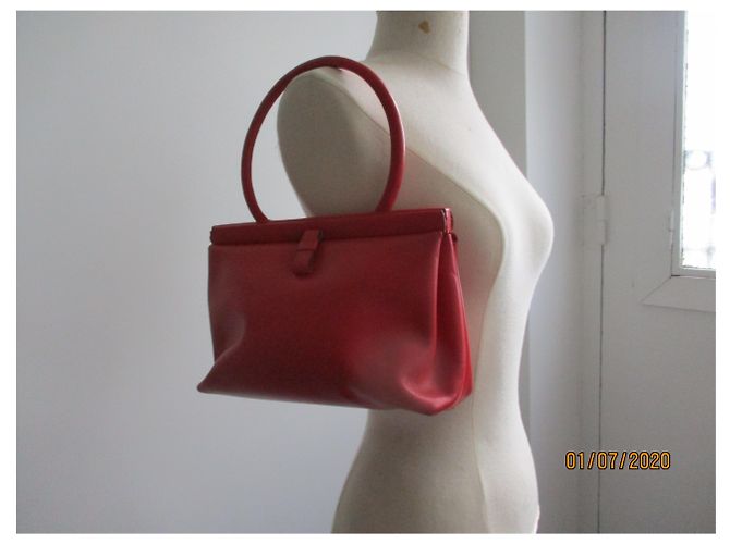 Autre Marque Borsa a mano Lamarthe in pelle rossa Rosso - vista 2