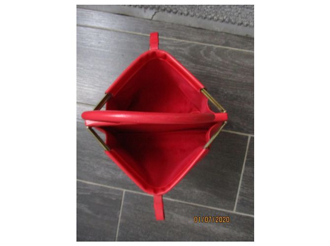 Autre Marque Borsa a mano Lamarthe in pelle rossa Rosso - vista 4