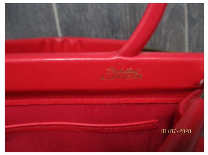 Autre Marque Borsa a mano Lamarthe in pelle rossa Rosso - vista 5