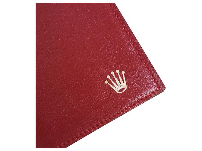 Rolex leather card holder burgundy - view 2