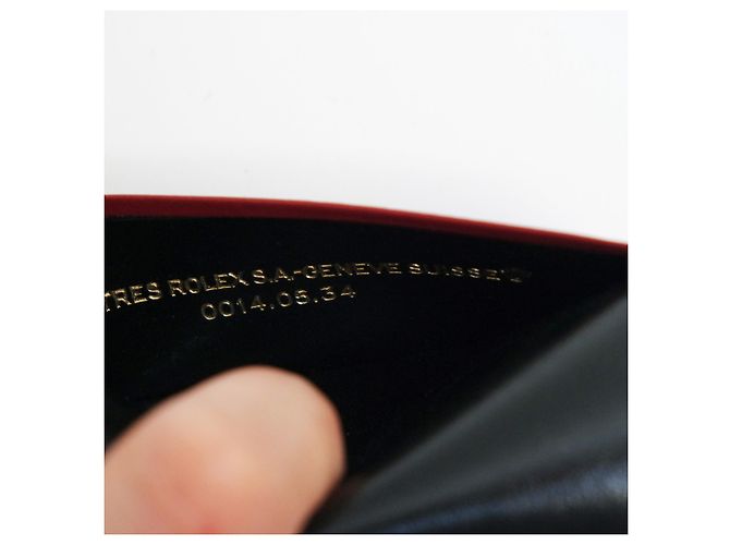 Rolex leather card holder burgundy - view 7