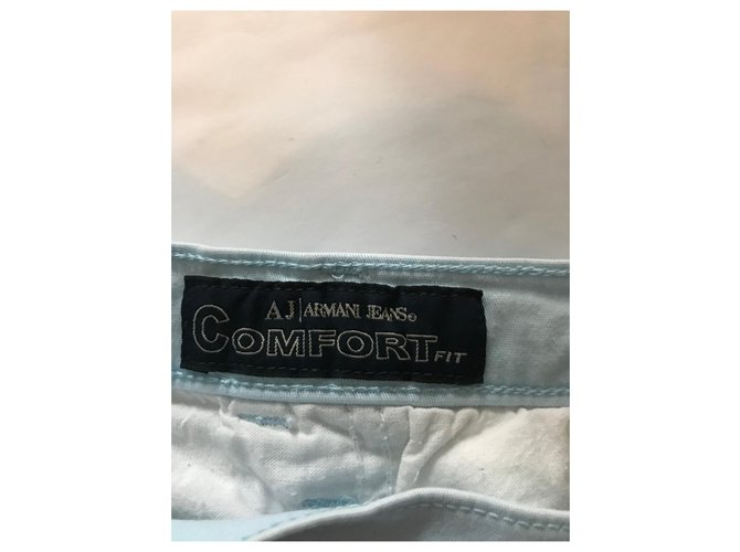 Vaqueros Armani Jeans Azul Cielo de Algodón Azul claro - vista 4