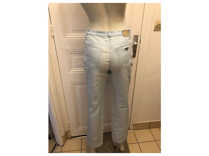 Vaqueros Armani Jeans Azul Cielo de Algodón Azul claro - vista 6