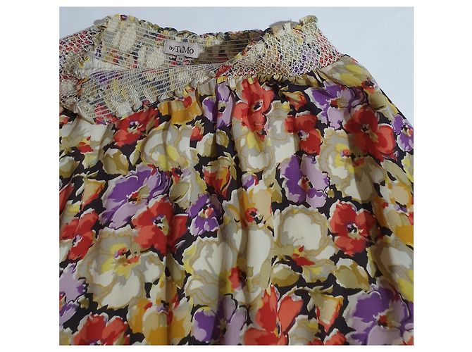 Autre Marque Falda floral By Timo de viscosa Multicolor - vista 2