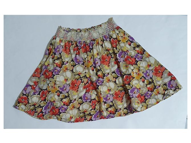Autre Marque Falda floral By Timo de viscosa Multicolor - vista 3