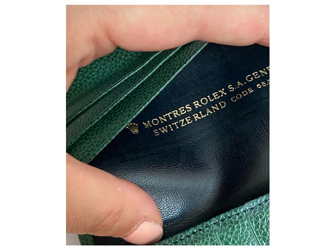 ROLEX GREEN LEATHER WALLET - Ansicht 6