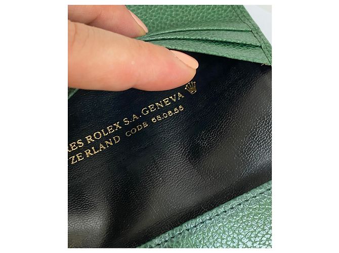 ROLEX GREEN LEATHER WALLET - Ansicht 7
