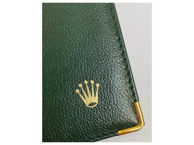 ROLEX GREEN LEATHER WALLET - vista 2