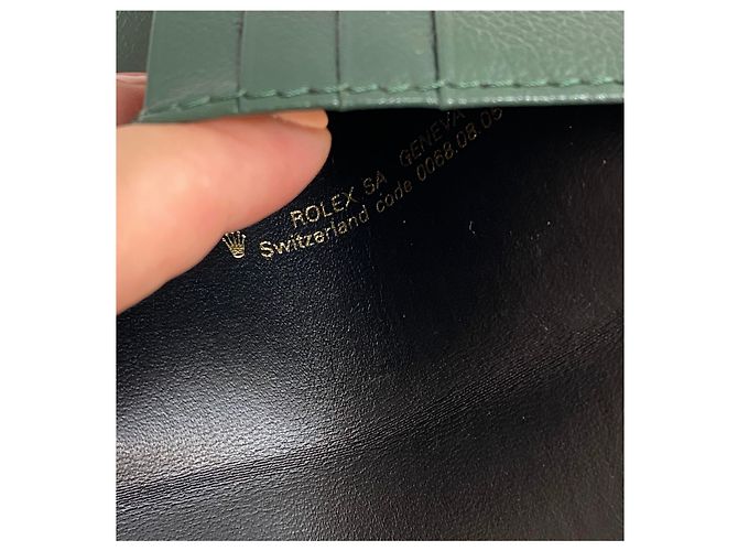 ROLEX GREEN LEATHER WALLET - vista 7