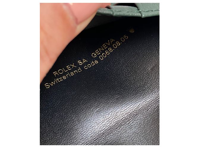 ROLEX GREEN LEATHER WALLET - vista 8