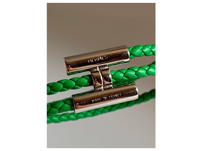 Hermès Pulsera Tournis Verde Verde claro - vista 2
