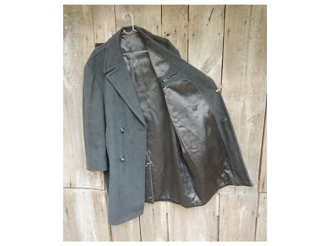 Autre Marque cappotto petto foderato vintage L Grigio - vista 3