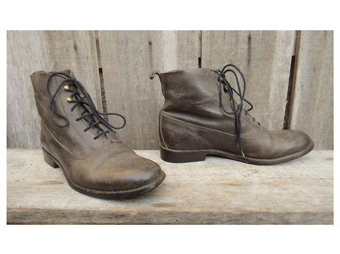 Stivaletti Sartore in pelle taupe 36,5 - vista 3