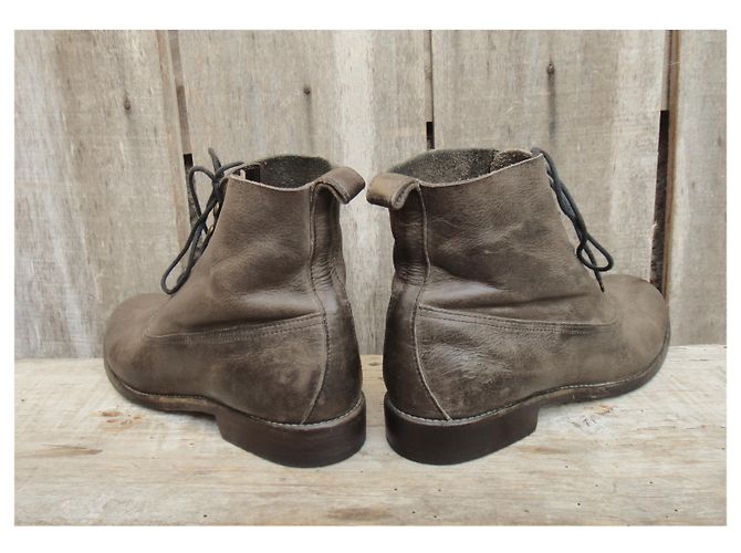 Stivaletti Sartore in pelle taupe 36,5 - vista 5