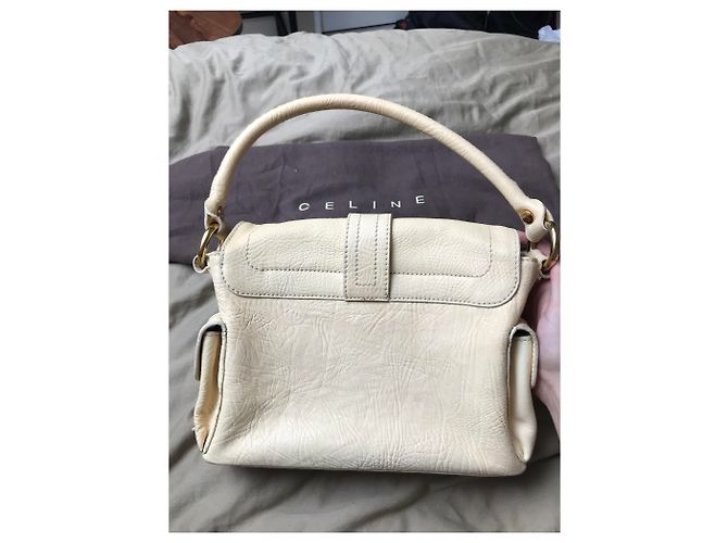 Borsa Céline in pelle beige - vista 12