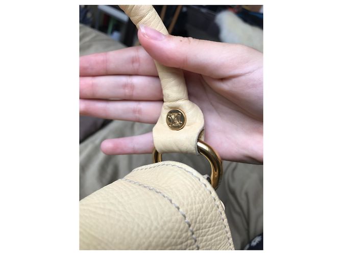 Borsa Céline in pelle beige - vista 3