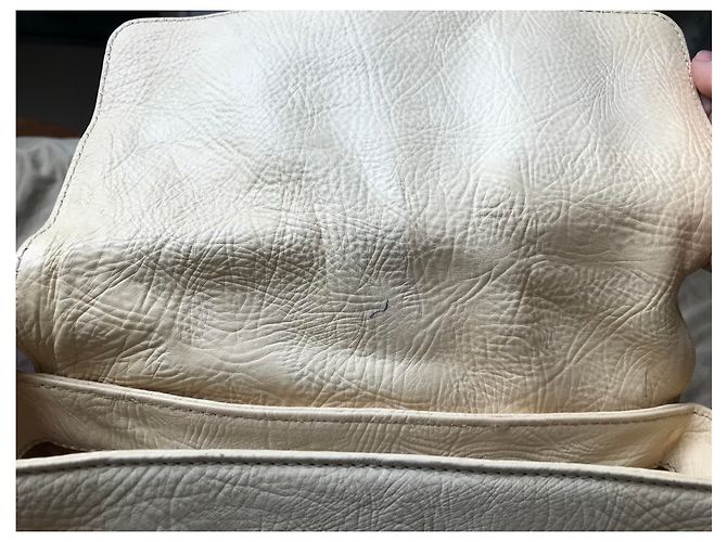 Borsa Céline in pelle beige - vista 5
