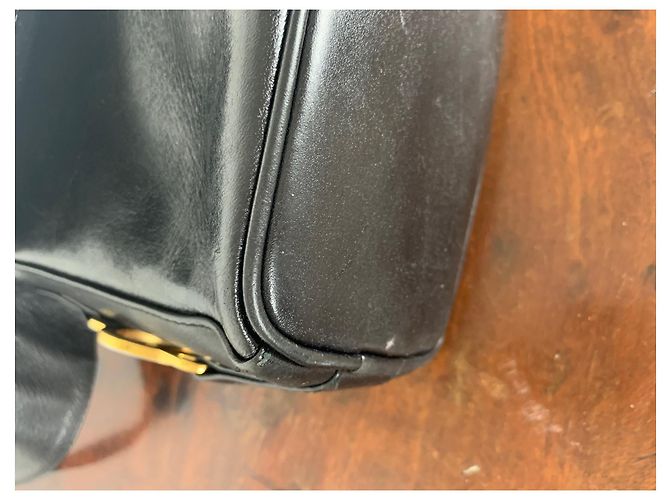 Borsa a mano Lancel in pelle liscia nera Nero - vista 7
