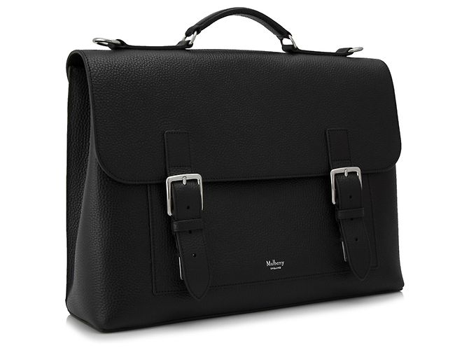 Mulberry Pasta de couro preto amoreira Chiltern - vista 2