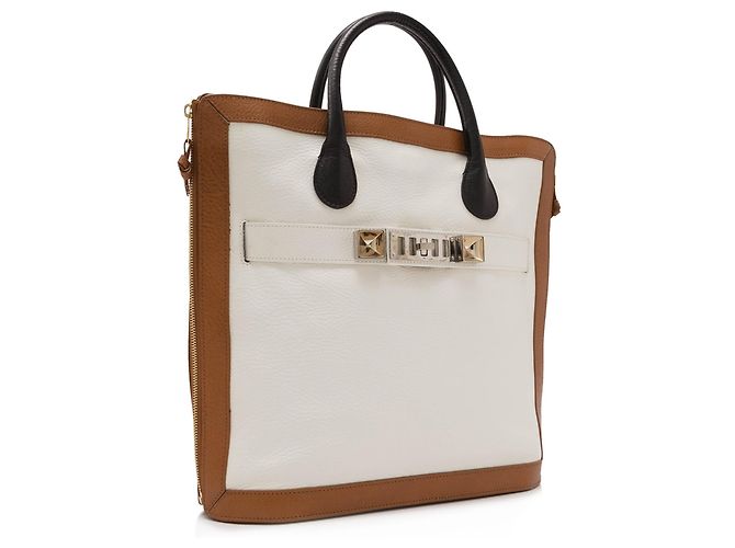 Proenza Schouler Weiß PS11 Capri Leder Einkaufstasche - Ansicht 2