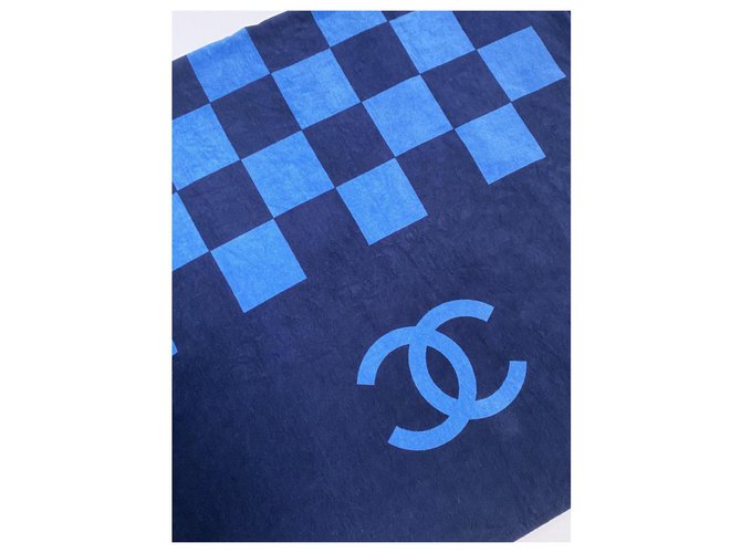 GRANDE SERVIETTE DE PLAGE CHANEL Bleu - vue 2