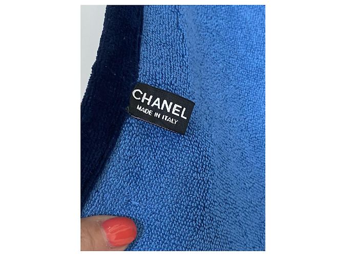 GRANDE SERVIETTE DE PLAGE CHANEL Bleu - vue 4