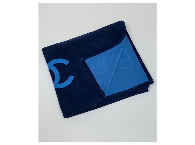 GRANDE SERVIETTE DE PLAGE CHANEL Bleu - vue 8
