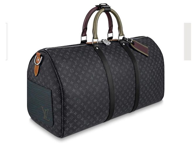 Abbesses Keepall Louis Vuitton patchwork nouveau Gris - vue 4