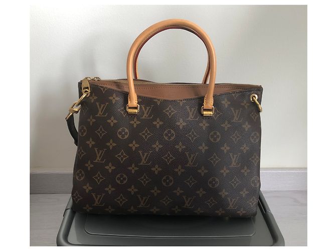 Louis Vuitton Borsa Pallas Havane Camel Marrone - vista 8