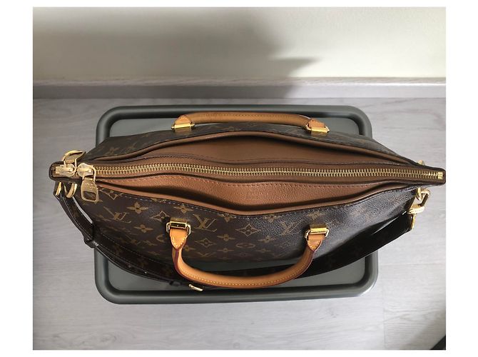 Louis Vuitton Borsa Pallas Havane Camel Marrone - vista 9