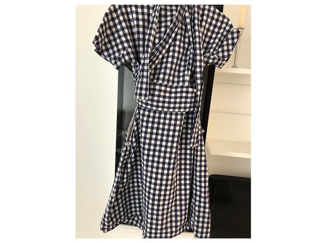 Vestido Alexander Mcqueen de algodón azul marino S - vista 3