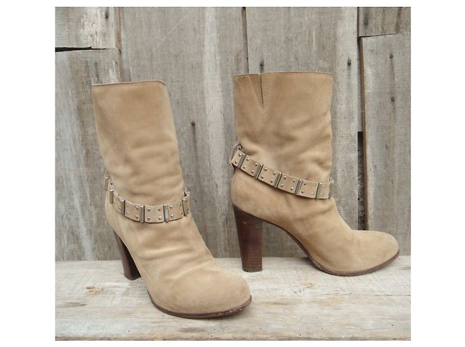 Botines Sartore Beige Ante 36 IT - vista 3