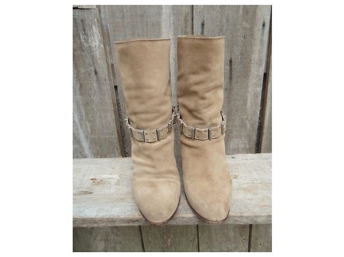 Botines Sartore Beige Ante 36 IT - vista 4