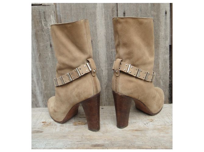 Botines Sartore Beige Ante 36 IT - vista 5