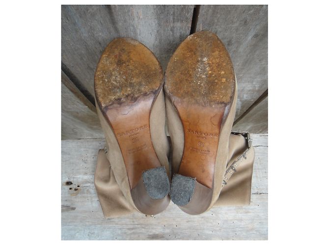 Botines Sartore Beige Ante 36 IT - vista 6