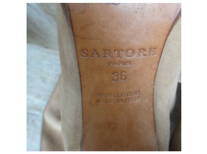 Botines Sartore Beige Ante 36 IT - vista 7