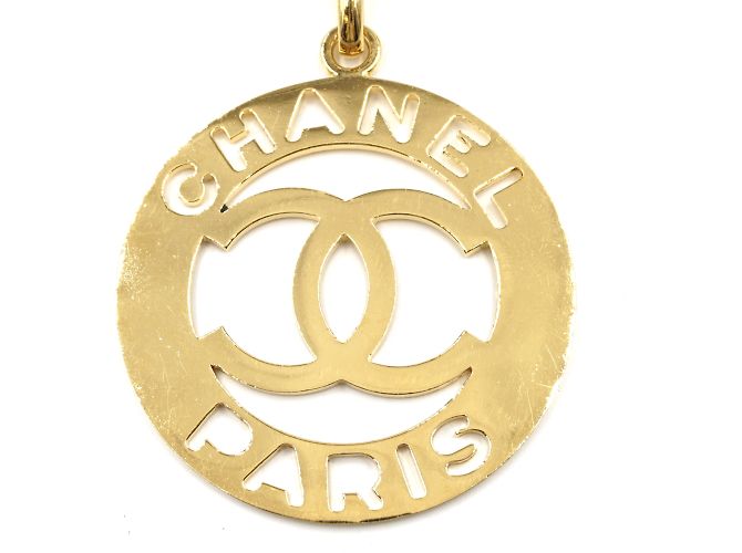 Collana Chanel Gold CC Oversize Cutout D'oro - vista 6