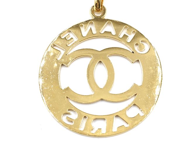 Collana Chanel Gold CC Oversize Cutout D'oro - vista 7