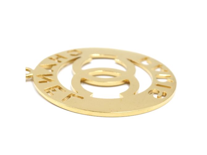 Collana Chanel Gold CC Oversize Cutout D'oro - vista 8