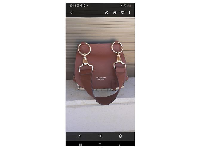 Burberry Borsa portabriglia in pelle - vista 11