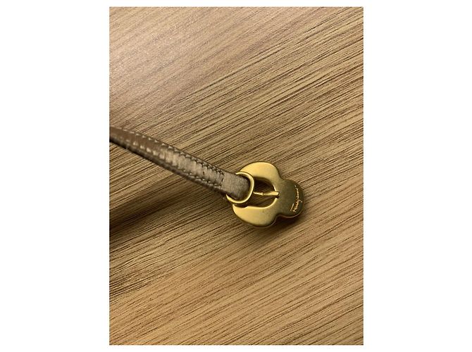 Salvatore Ferragamo Sandali in oro con dettagli D'oro - vista 11