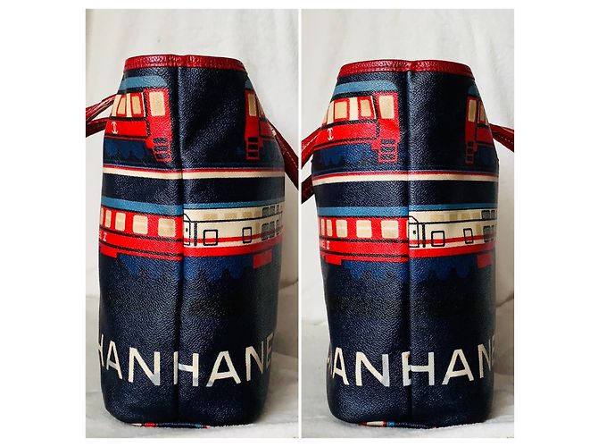 Le Boy Chanel Le Train Vermelho Azul - vista 12