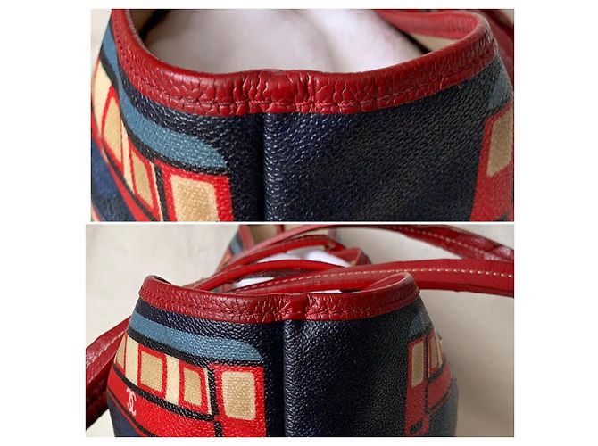 Le Boy Chanel Le Train Vermelho Azul - vista 18
